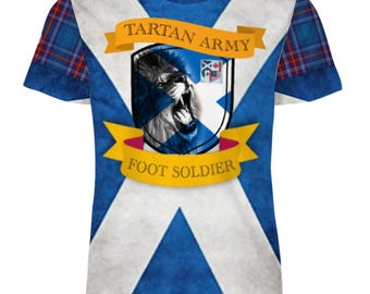 T-shirt coupe du monde de football 2026 écossais tartan armée