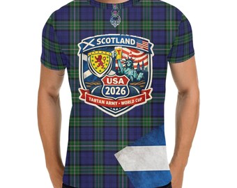 Men's All Over Print T-shirt - Tartan Army Foot Soldier Top