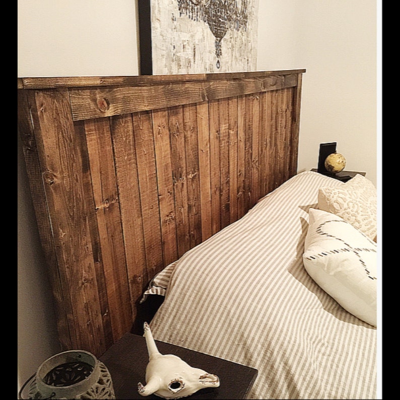 Plank Wood Headboard Barnwood Bedroom Furniture Rustic Home Decor Country Home Decor Rustic Vintage Bed Headboard Gifts For Her