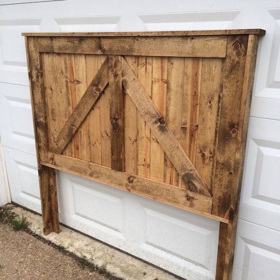 Reclaimed Wood Headboard Barndoor Bedroom Furniture Twin Full Queen King Rustic Headboard Country Decor