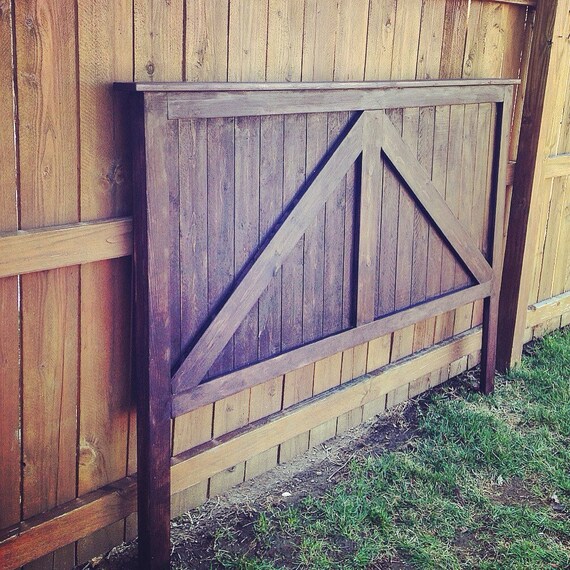 Twin Full Queen King Size Barn Door Headboard Rustic Image 0