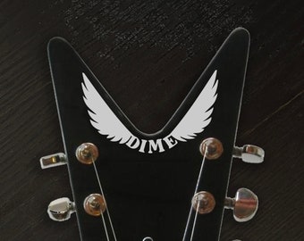 Dimebag wings ML guitar vinyl decal  headstock logo 4 diy guitar kit projects