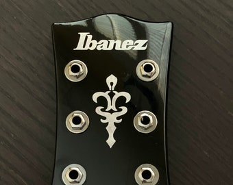 Ibanez ART style  guitar headstock MOP decal set Perfect for Restoration and DIY Project