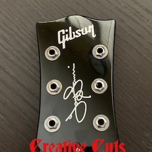 Tony Iommi SG sig kop mop Decal + andere materiaal- en kleuropties voor restauratie en aanpassing gitaarkop DIY Project