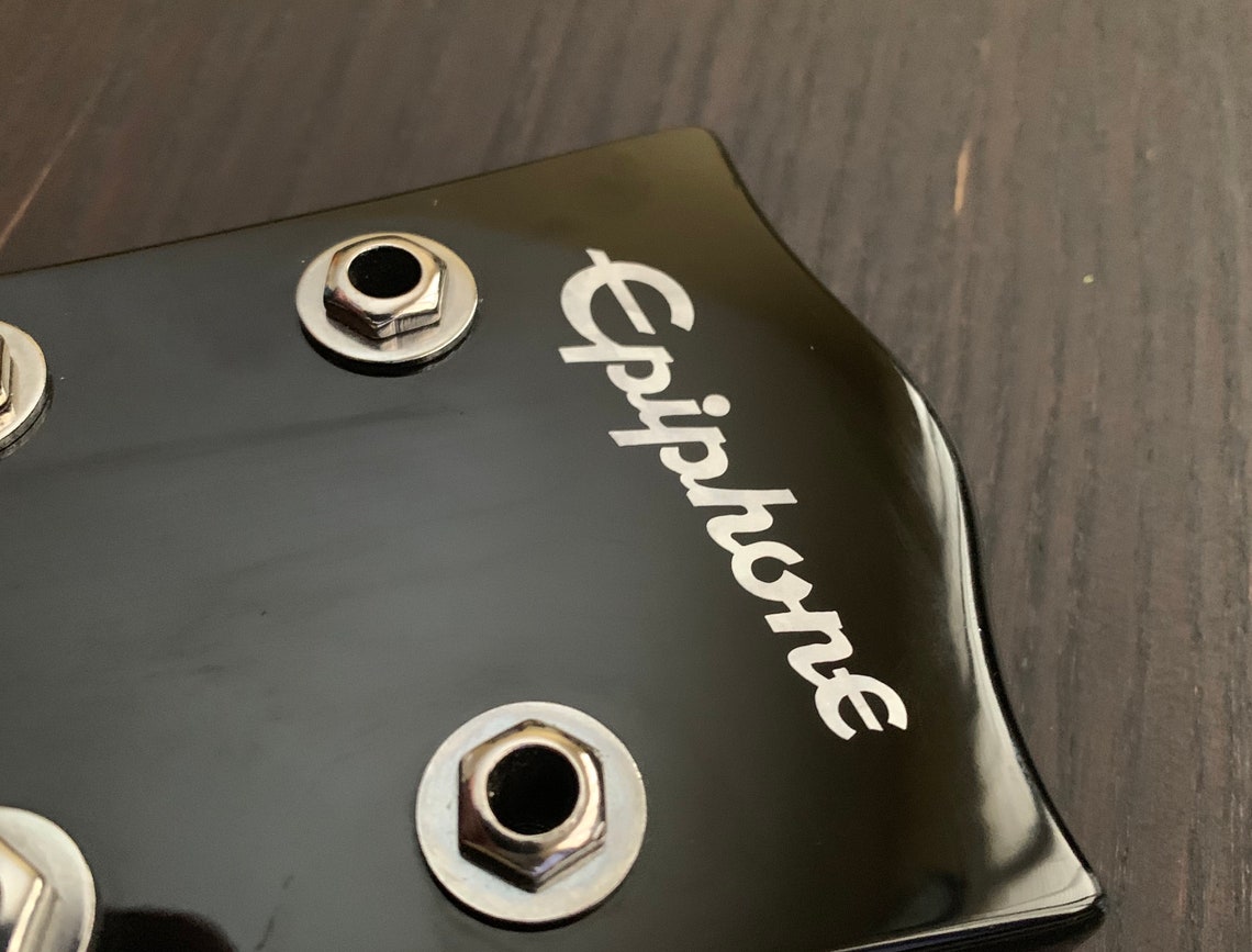 Epiphone Headstock Logo MOP Vinyl Decal Inlay Perfect for Etsy