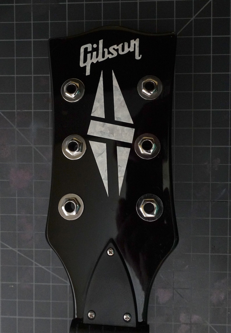 Gibson Headstock Logo Split Diamond Vinyl Decal Inlay set in | Etsy