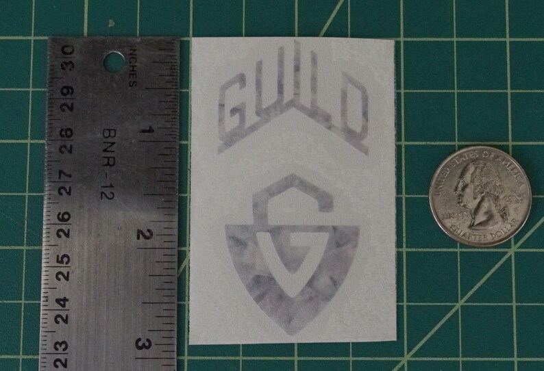 Guild G Shield Logo MOP Guitar Headstock Logo Vinyl Sticker Etsy