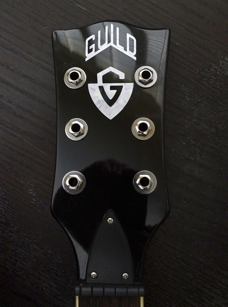 Guild G Shield Logo MOP Guitar Headstock Logo Vinyl Sticker Etsy