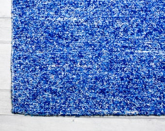 Blue rug 60x120 cm (2' x 4' ft) Blue Rug , Bedside Area rug, Kid rugs, Doormat, Washable cotton rug, Eco-Friendly