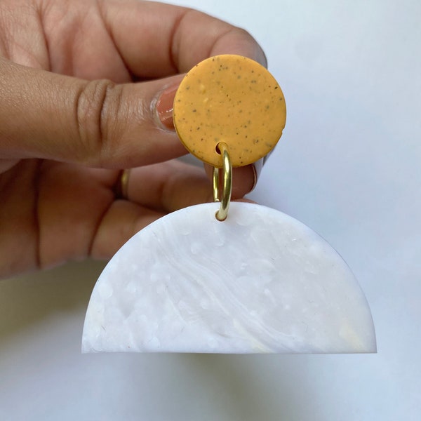 Organic Things Only! Handmade Dangle Polymer Clay Earrings