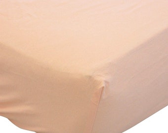 peach crib sheet