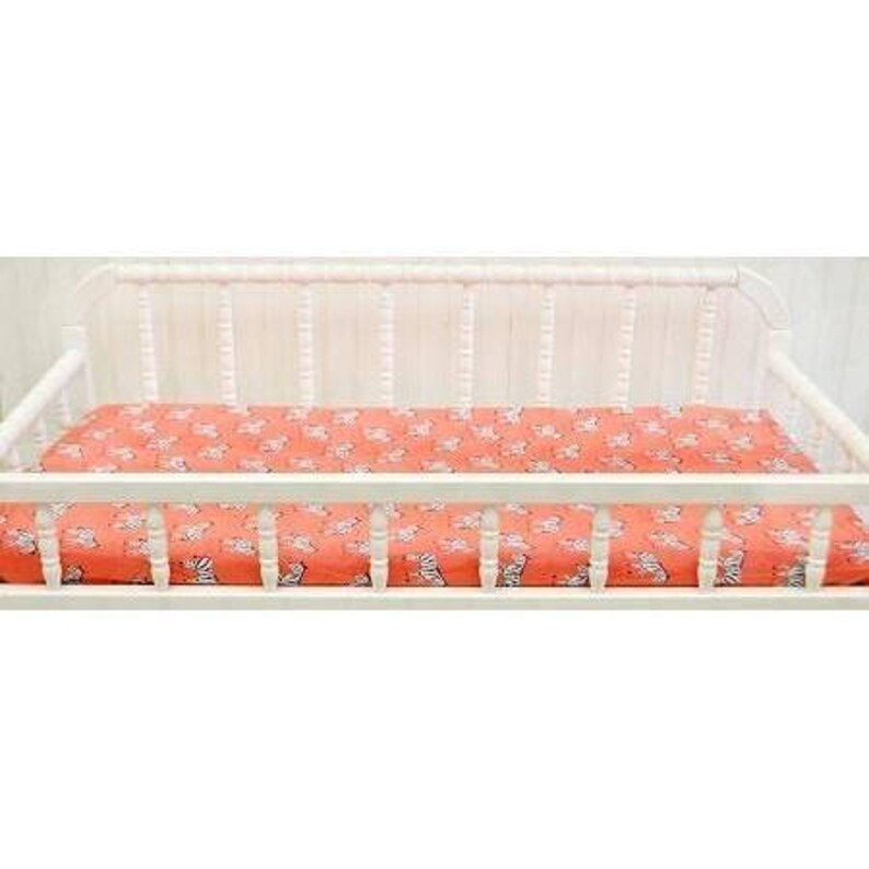 Changing Pad Cover Zebra Parade Coral
