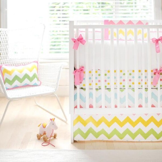 rainbow baby bedding set