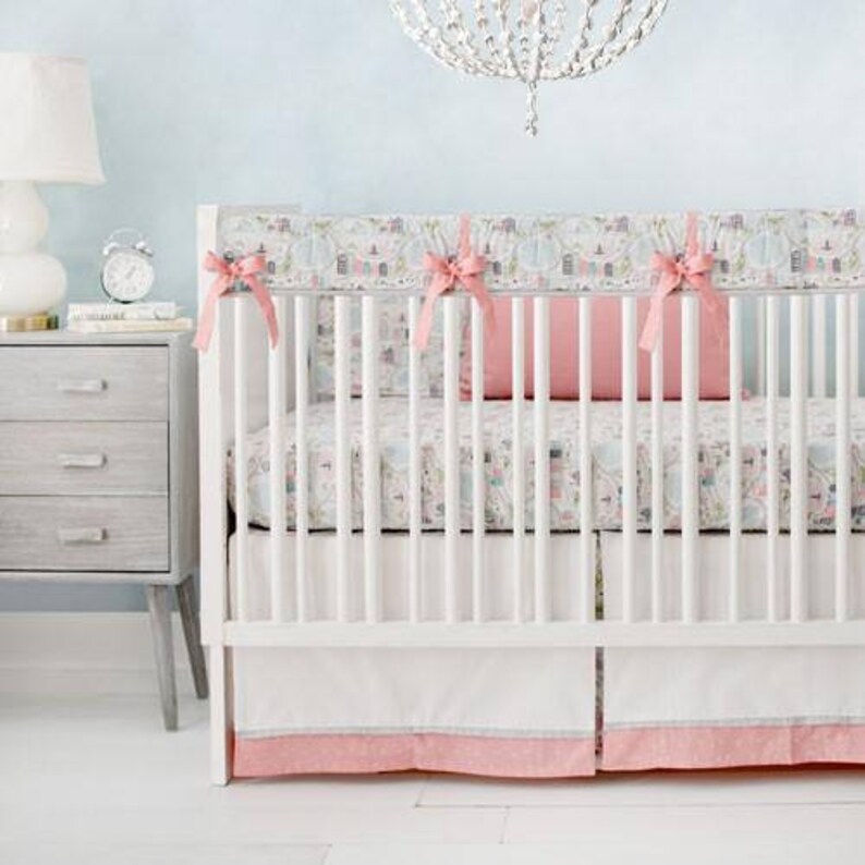 coral baby bedding