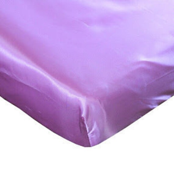 Lavender Satin Crib Sheet Etsy