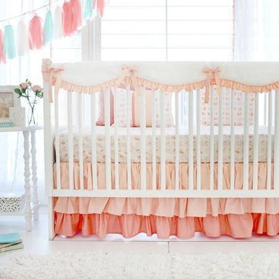Peach Once Upon A Time Baby Bedding Set