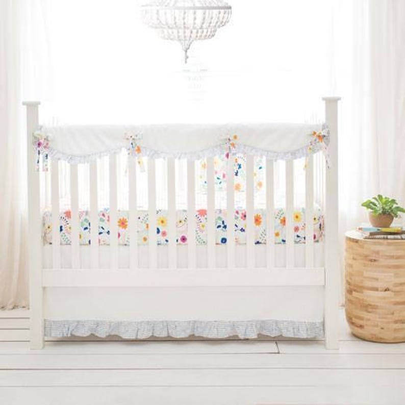 Floral Wildflower Baby Bedding Set Etsy