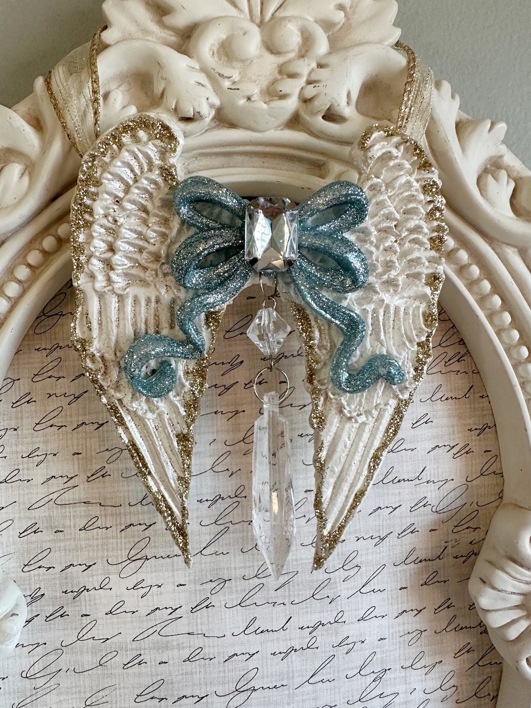 Angel Wing Christmas Ornament. It Will Be a Blue Christmas Etsy