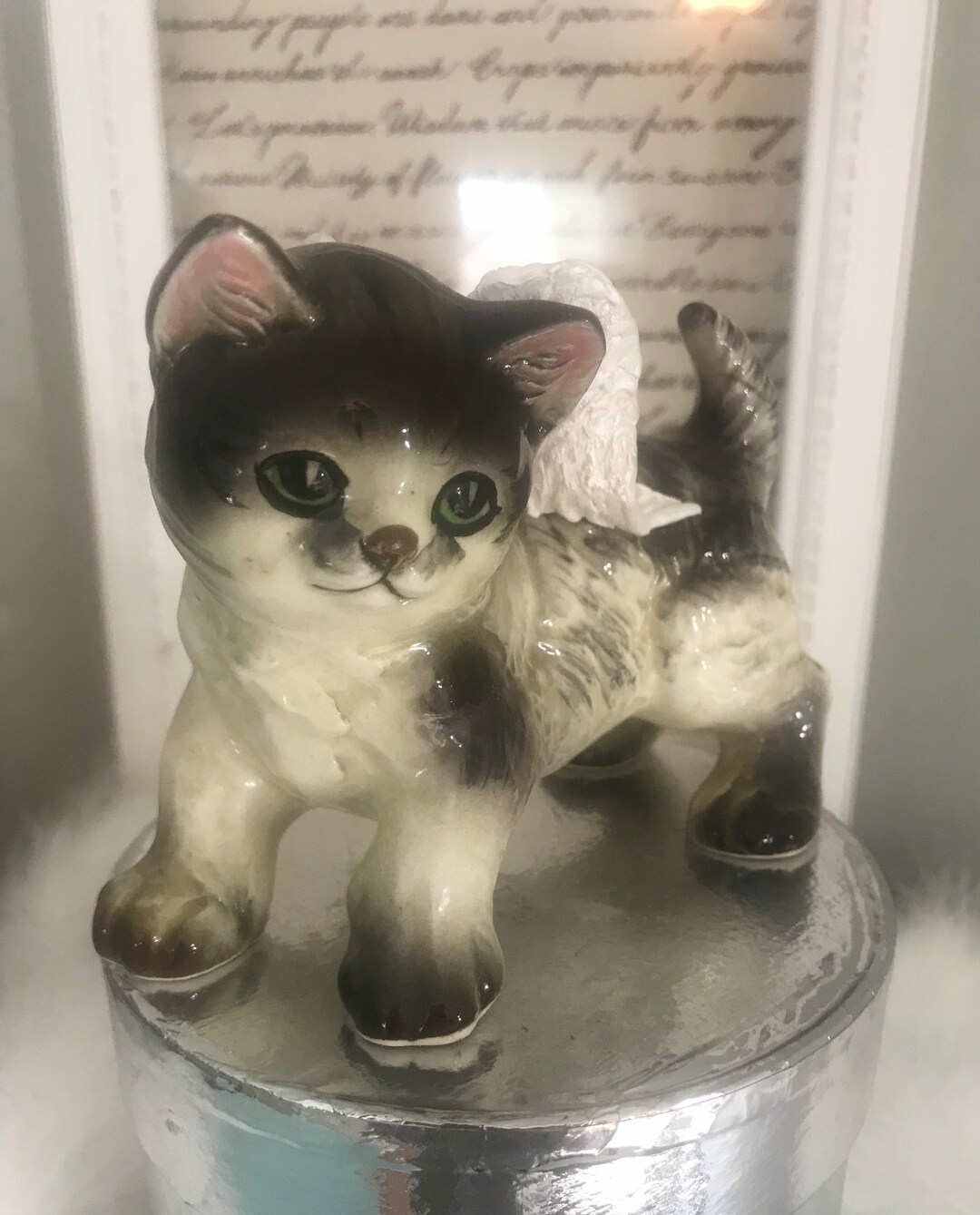 Unique Pet Loss Gifts Cat Memorial Vintage Sweet Black and White ...