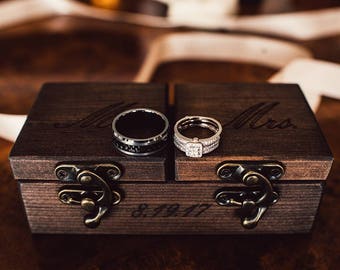 rustic ring bearer box reclaimed wood ring box wood ring box wedding ring box wedding ring holder Proposal ring box wedding ring holder