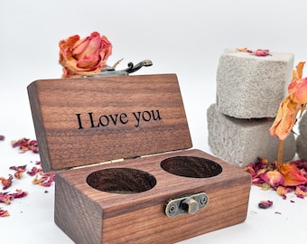 WALNUT rustic ring bearer box wood ring box wood ring box wedding ring box wedding ring holder Proposal ring box wedding ring holder