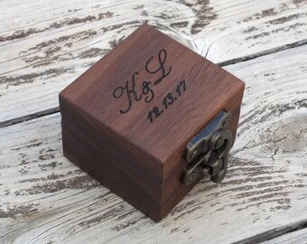 rustic ring bearer box reclaimed wood ring box wood ring box wedding ring box wedding ring holder Proposal ring box wedding ring holder