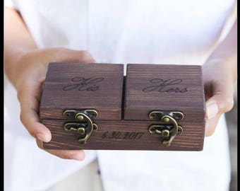 rustic ring bearer box reclaimed wood ring box wood ring box wedding ring box wedding ring holder Proposal ring box wedding ring holder