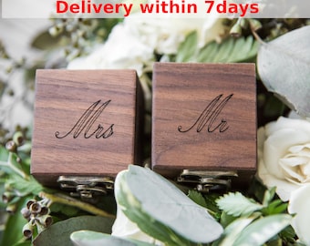 ring box wedding ring box engagement ring box ring bearer box proposal ring box rustic ring box ring bearer custom ring box wooden ring box