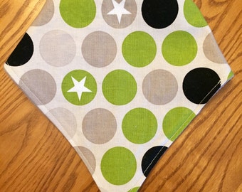 Baby Bandana Bib - Military Dots