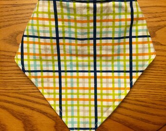 Baby Bandana Bib - orange|blue|green