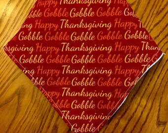 Baby Bandana Lätzchen - THANKSGIVING rote Gobble Gobble