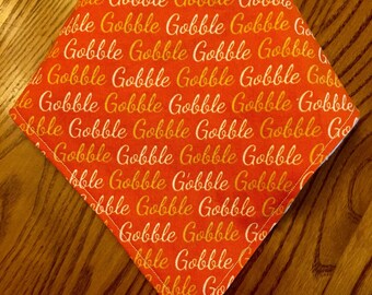 Baby Bandana Lätzchen - THANKSGIVING orange Gobble Gobble