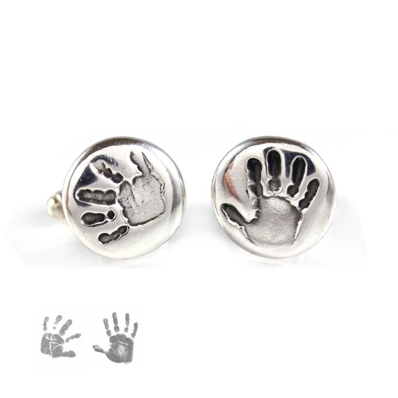 Baby handprint hotsell cufflinks
