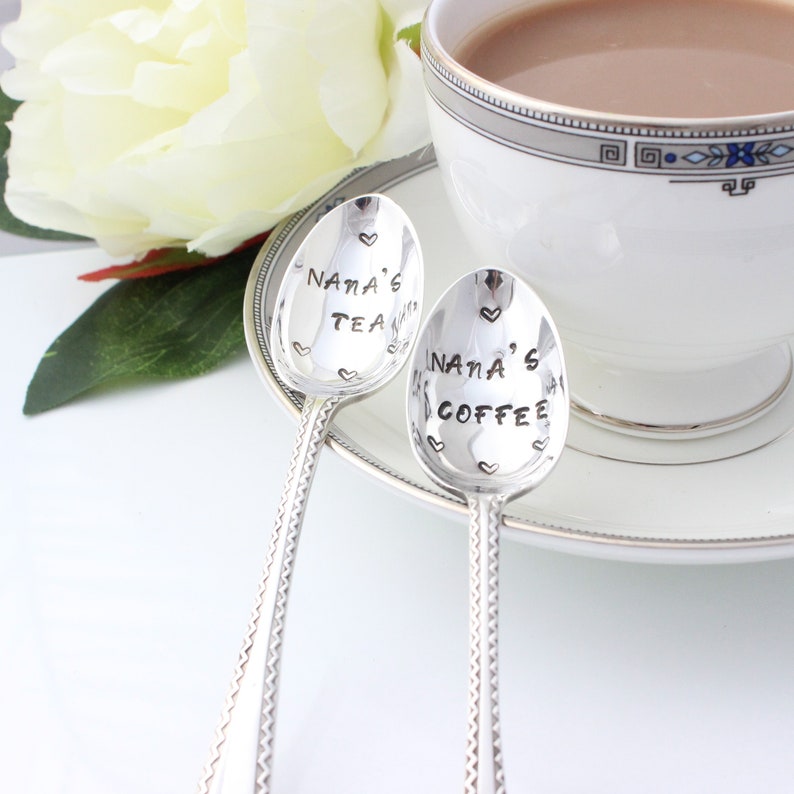 Hand stamped with your message personalised spoons make great gifts