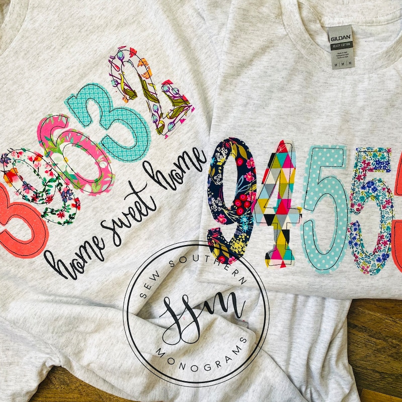 Shirts With Zip Code - Etsy