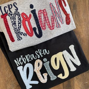 Benutzerdefinierte bling School Spirit T-Shirts - Pailletten - lustige Drucke.