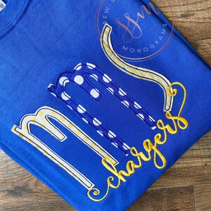 Custom Appliqued Spirit tees- gildan tees
