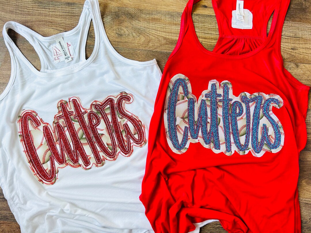 Custom Baseball Tanks - Double Script Team Names- Customizable - Etsy