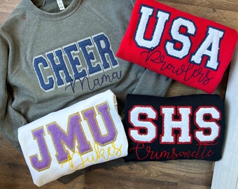 Custom Applique patch sweatshirts