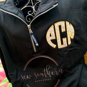 Crosswind Pullover- Monogram Pullover, Applique-Initials