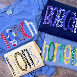 New custom  spirit tees- unisex Comfort colors- mascot