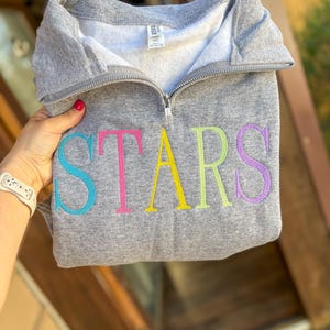 Fun colors —School mascot/team colors unisex 1/4 zip