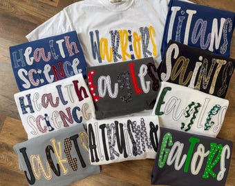 Custom Mascot Comfort Colors Tee: Spirit Team Shirt
