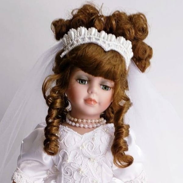 Porcelain Bride Doll Etsy