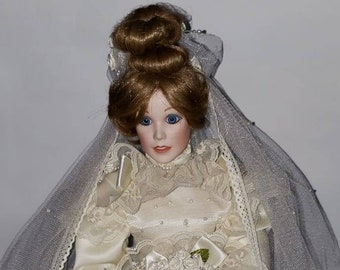 leonardo collection porcelain doll the bride