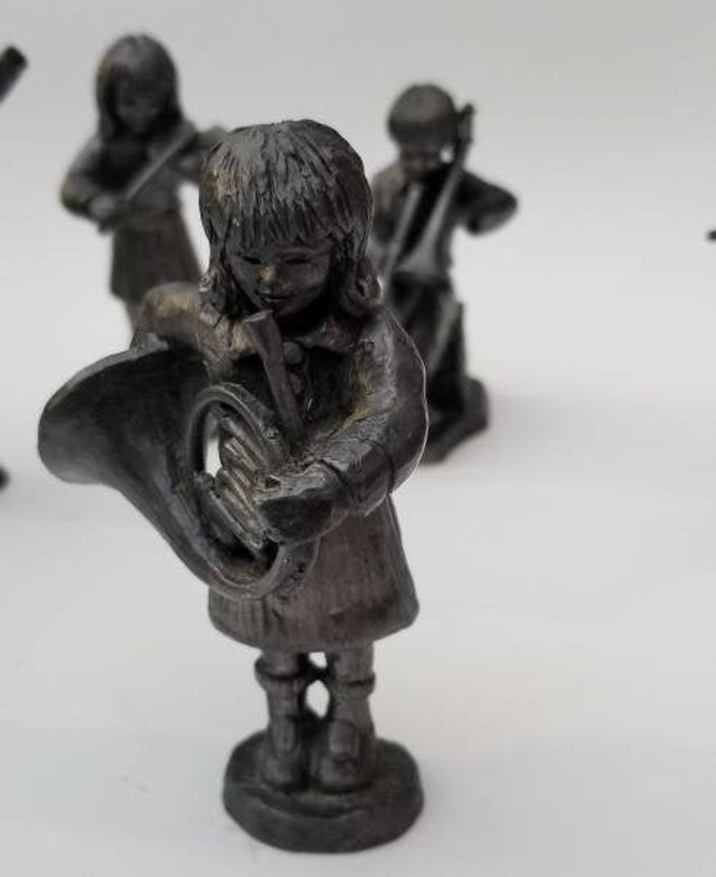 Michael Ricker Pewter Set of 6 Musician Figurines Michael Etsy