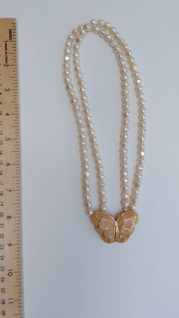Authentic KJL for AVON Baroque Pearl & Enamel BUT… - image 10