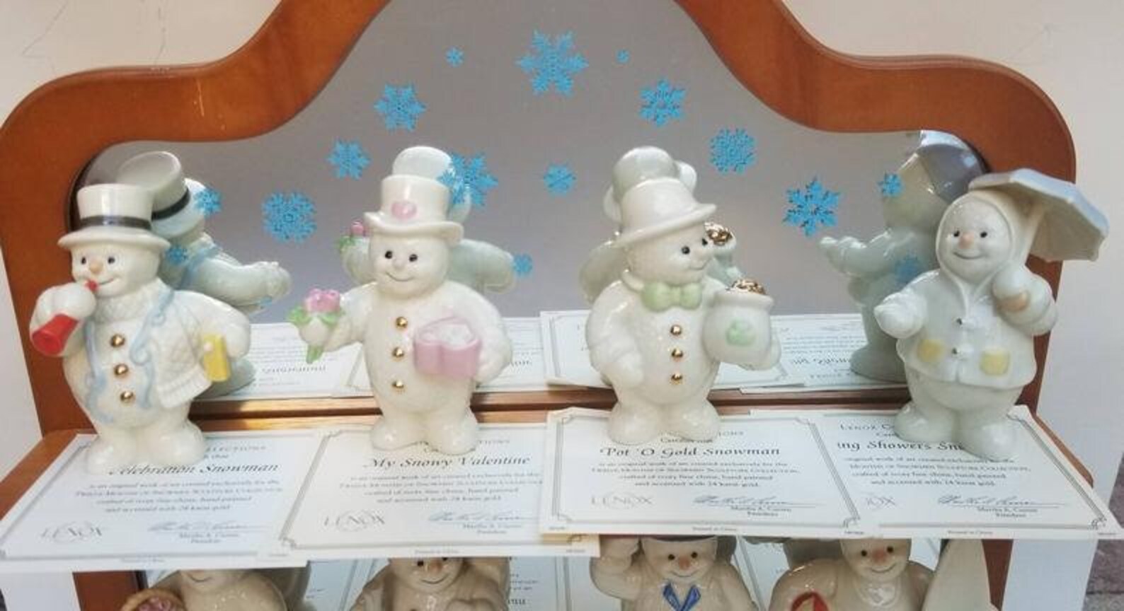 Lenox Collection Twelve Months of Snowmen With 24K Gold Etsy