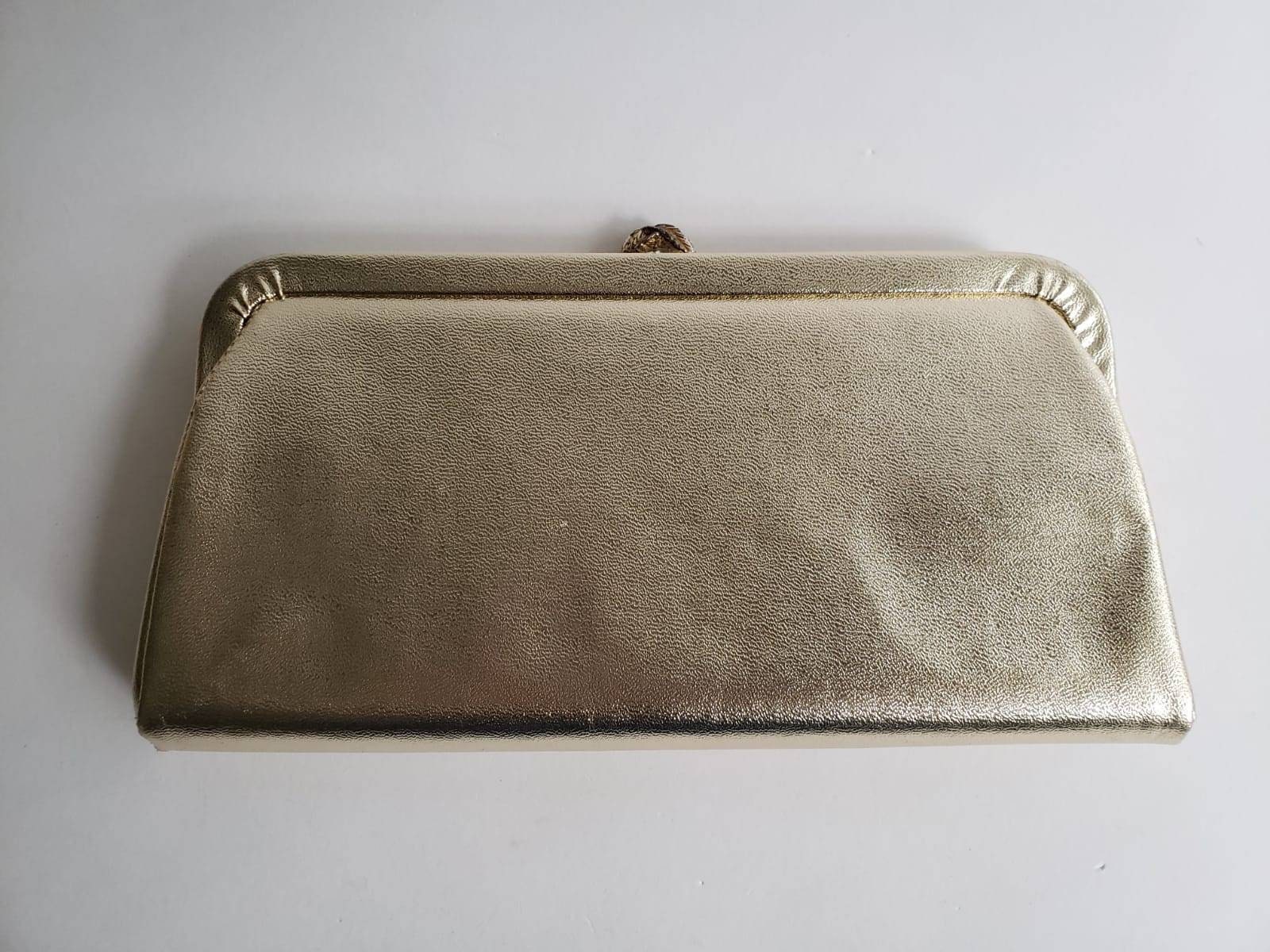 GOLD EVENING PURSE Vintage Metallic Gold Party Purse - Etsy