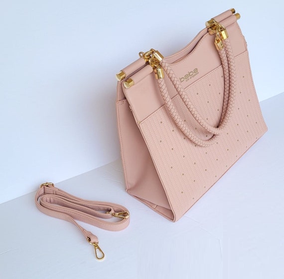 BEBE Pink Shoulder Handbag, Bebe Brand Elegant Pink Purse BEBE Pink Shoulder Handbag, Bebe Brand Elegant Pink Purse